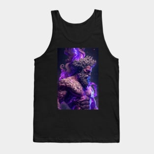 Greece god from space with stars Tank Top